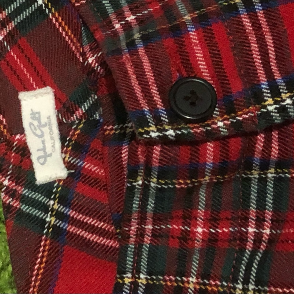 brandy melville/j galt red plaid pants